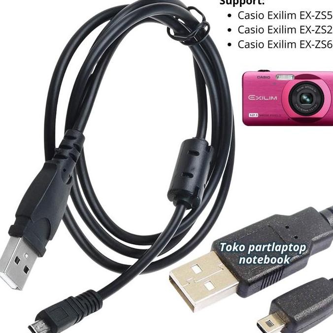 Kabel Data Usb Casio Exilim Ex-Zs5 Zs20 Zs6 Charger Kamera Digital