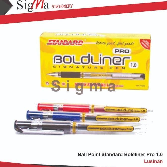 

Pulpen Standard Boldliner Pro 1.0 Mm New Stok