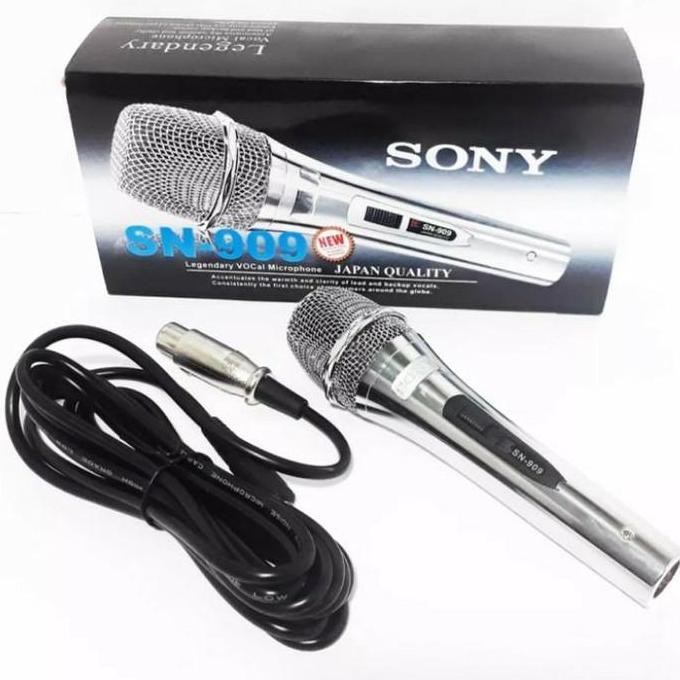 Mic Kabel Sony SN-909 Mikrofon Dinamik Vocal Original Panjang