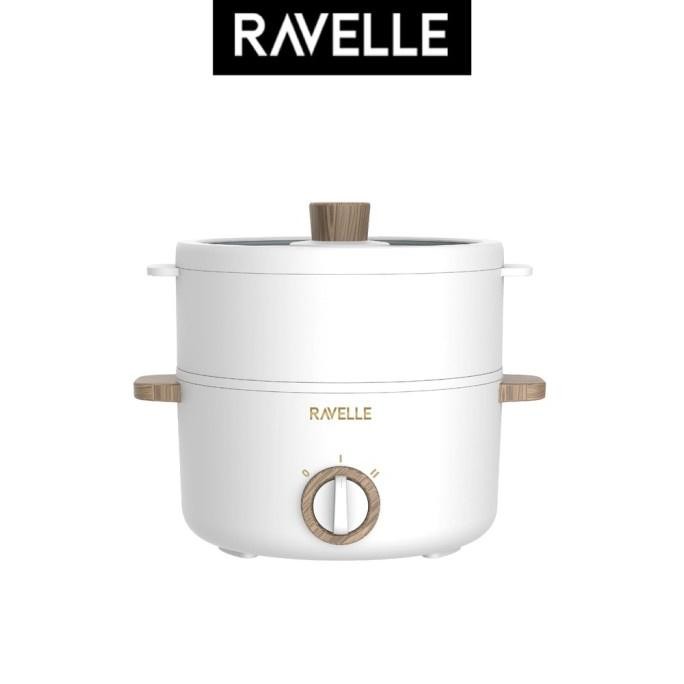Panci Steamer Ravelle Multi Cooker 2,5L Kukusan Listrik RMC25A MURAH