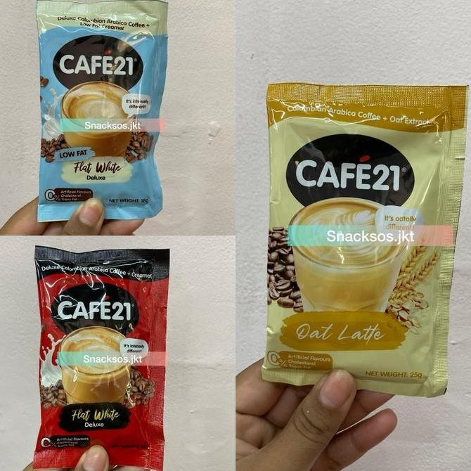 

[PC] CAFE21 OAT LATTE / FLAT WHITE DELUXE COFFEE / LOW FAT FLAT WHITE DELUXE - KOPI