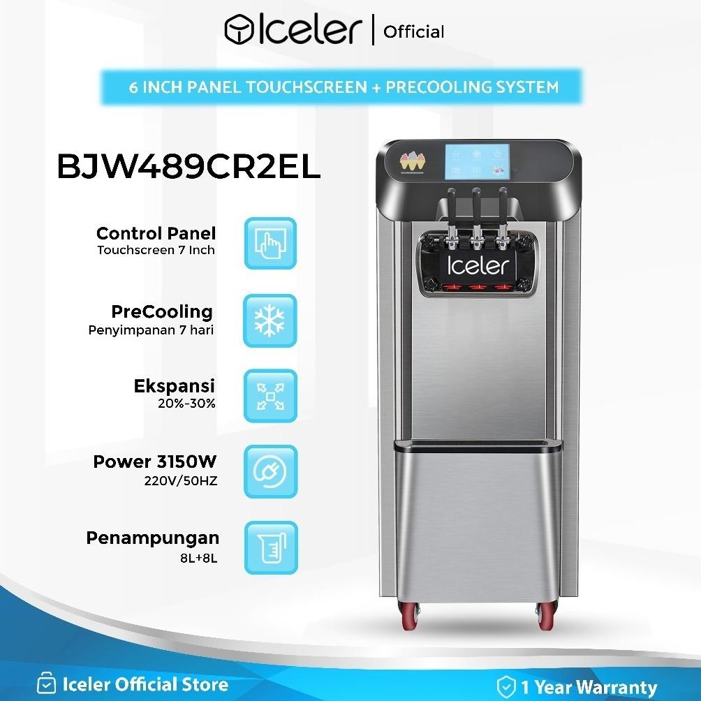 Iceler Mesin Soft Es Krim Iceler 3 Tuas Countertop & Standing Innovate Series MURAH
