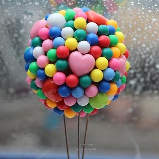 PAJANGAN DASHBOARD FLYING UP BALON HIASAN CUSTOM RAKIT HIASAN DEKORASI MOBIL