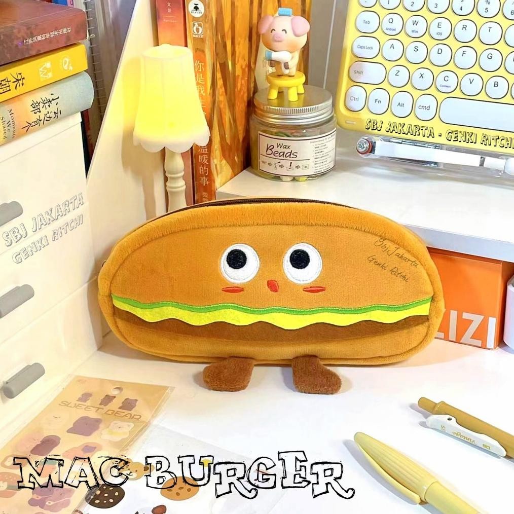 

Terlaris! Tempat Pensil Kain Kotak Pensil Pencil Case Karakter Roti Burger Sandwich Lucu Terlaris!