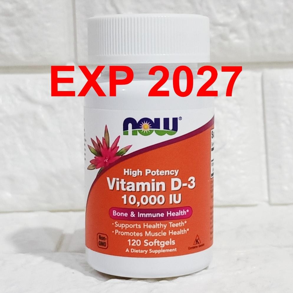 NOW FOODS VITAMIN D3 10,000 IU 120 SOFTGELS FOOD D3 D 3 10000 IU 10000IU