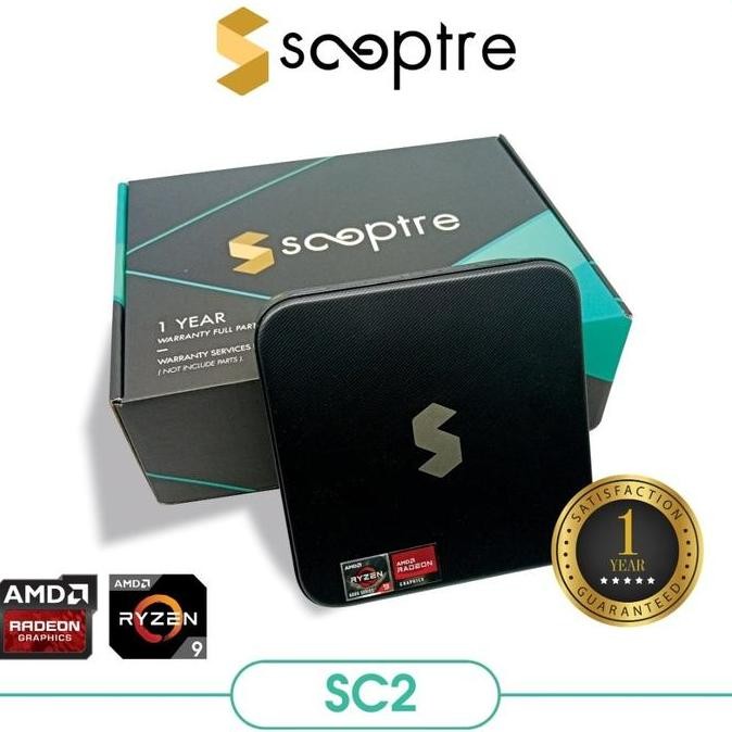 SCEPTRE Mini PC SC2 Ryzen 9 6900HX BNIB Garansi Resmi Nasional Cpu AMD Kabel Gigabit LAN Windows 11 