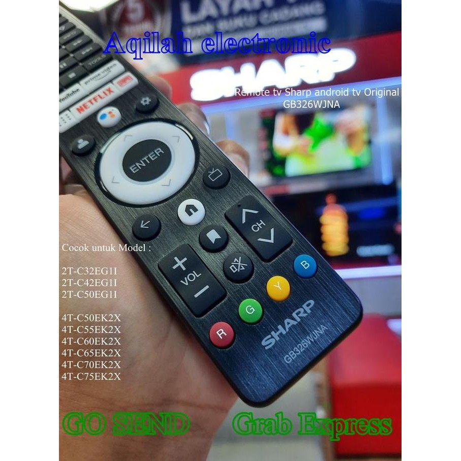 Remote tv Sharp Google tv Android tv Original GB326WJNA murah