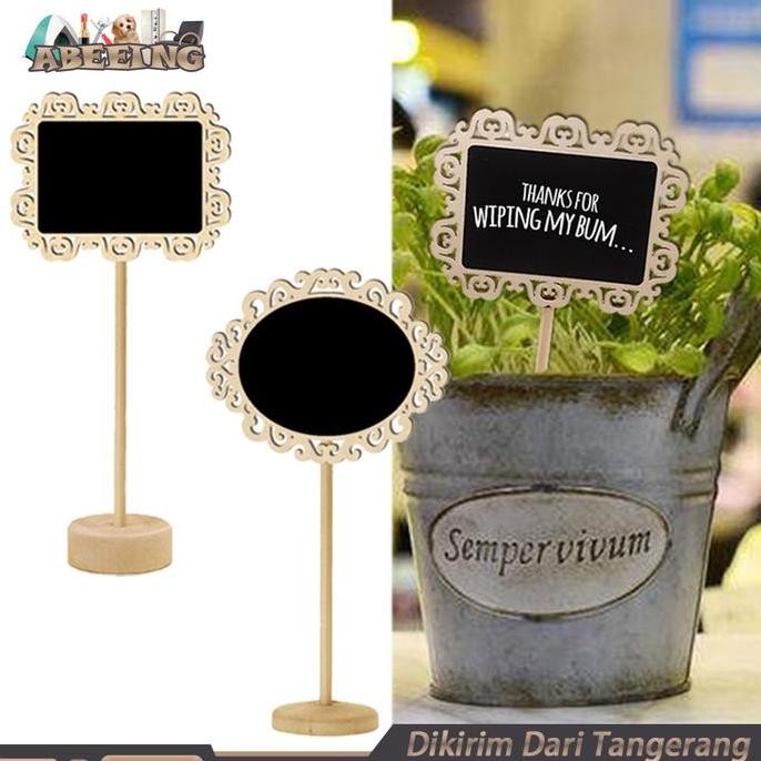 

Isi 10 Papan Tulis Kapur Kecil / Mini Chalkboard / Papan Kapur Menu New Stok