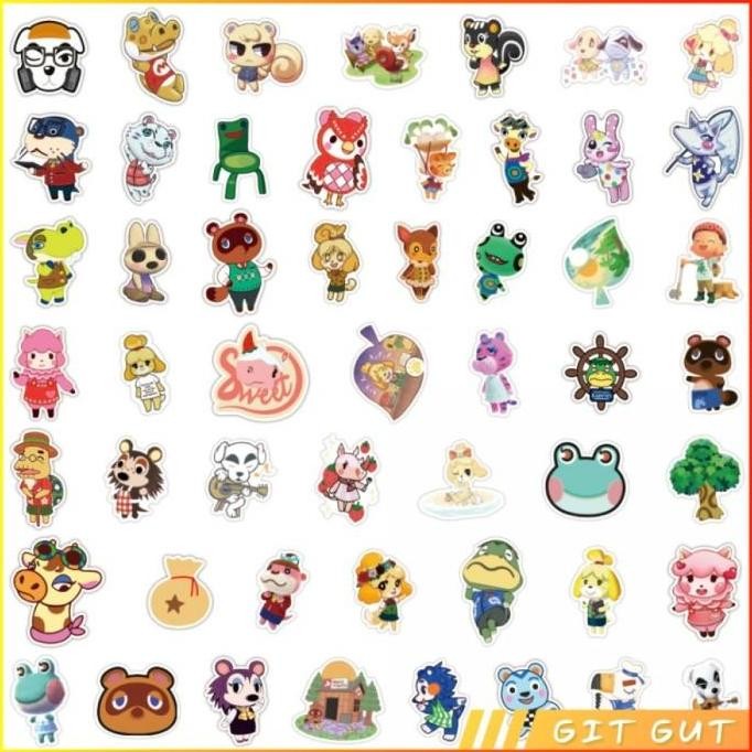 

Sticker Pack Stiker Vinyl 100 pcs Animal Crossing
