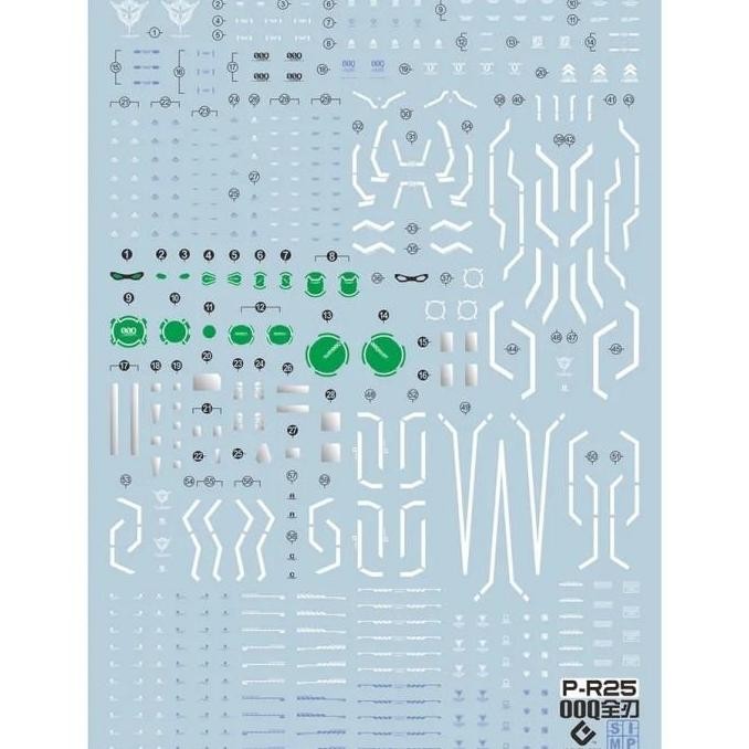 Fluorescent Water Decal RG 00 Qant Full Saber Evo Studio