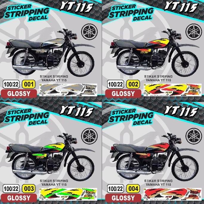 Striping Sticker Decal Motor Yamaha Yt 115 Variasi AR 01 Glossy