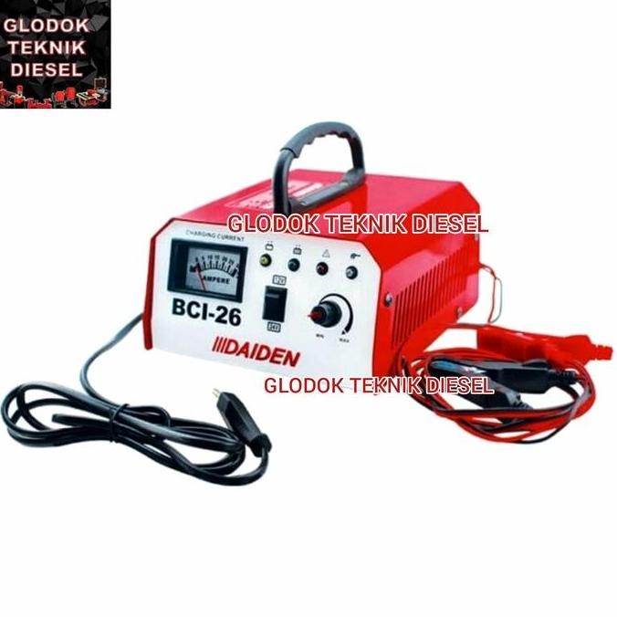 Battery Baterai Battere Charger CAS Aki Accu Basah BCI 26 20A Daiden