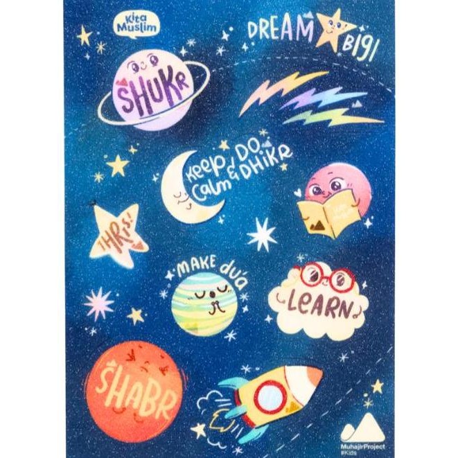 

Kita Muslim Glitter Reminder Sticker Set