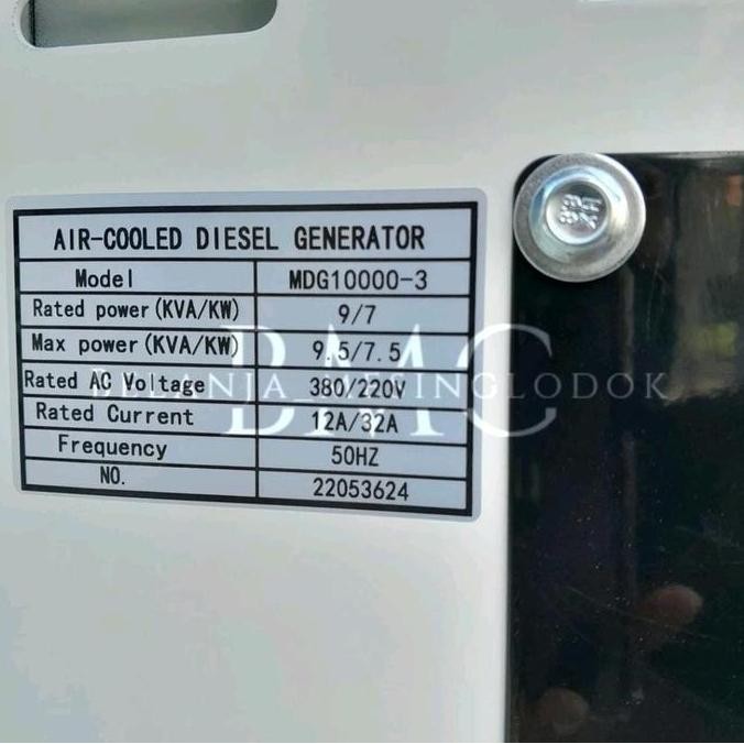 ready  Genset 7000 Watt 3 Phase Silent Diesel Montoya MDG 10000-3
