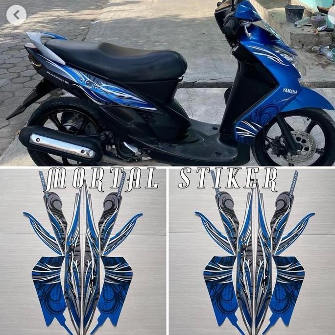 STIKER STRIPING LIS LES BODY MOTOR MIO SOUL 2009 2010 MIO SOUL KARBU