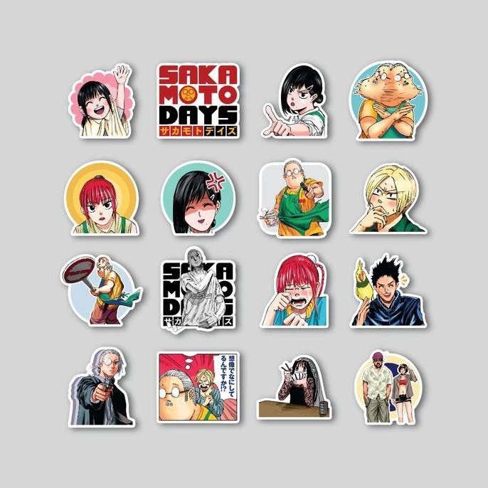 

STICKER PACK SAKAMOTO DAYSS | STICKER TUMBLER | STIKER LAPTOP KOPER HELM