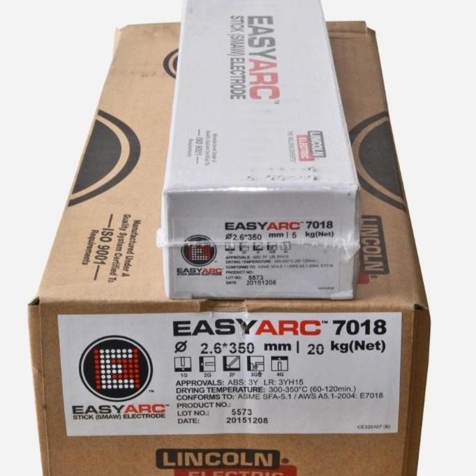 ready  Kawat Las Lincoln 7018 dia 3,2mm - Per kg @20kg/box