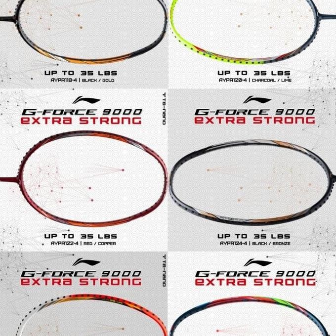 TERMURAH - Raket Badminton Lining G Force 9000 Extra Strong Original