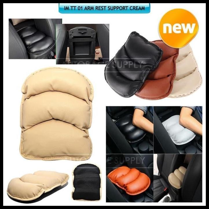 GRATIS ONGKIR BANTAL MOBIL ARM REST CONSOLE BOX HITAM HONDA JAZZ