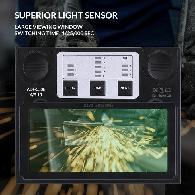 Helm/Topeng Las Otomatis Kedok Welding Helm Kacamata Las Kualitas Terbaik Harga Termurah