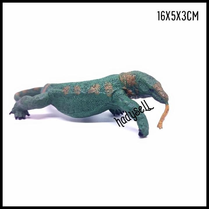 mainan komodo hijau