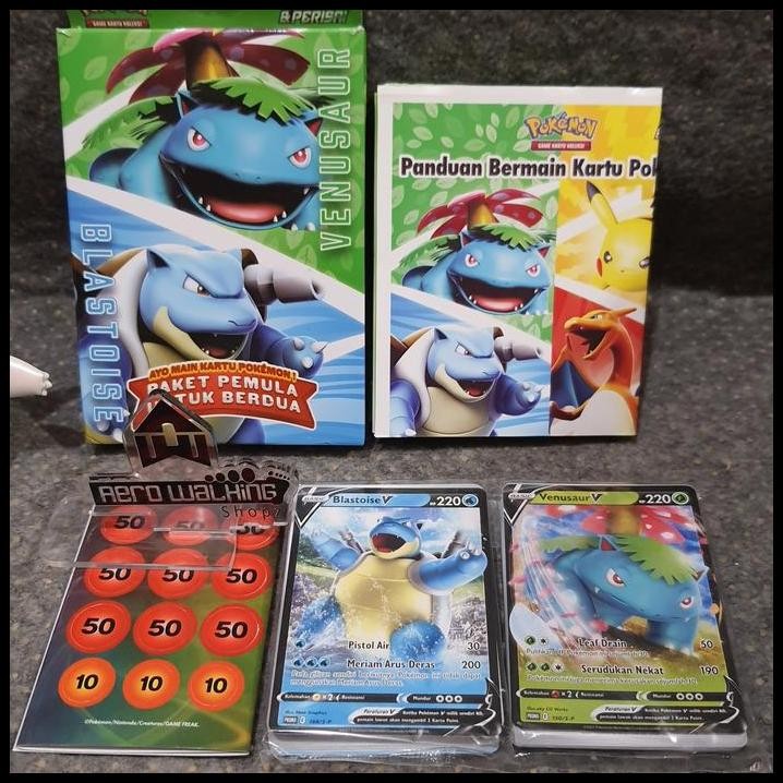 Starter Half Deck Promo Pokemon Festival Jakarta - Venusaur Blastoise