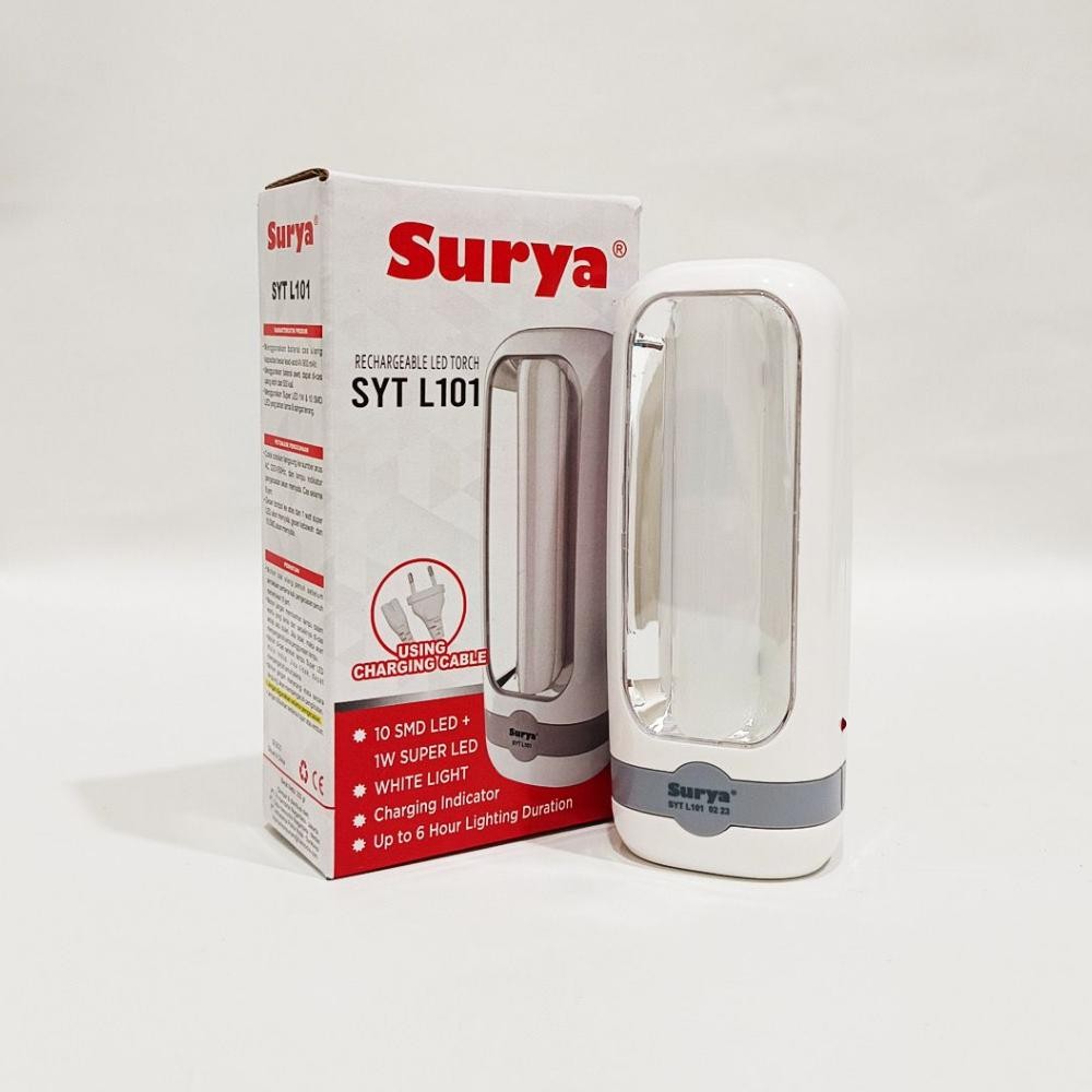 Lampu Emergency LED SURYA Lampu Senter Charge LED SYT L101 SYT L 101 SYTL101 DiM