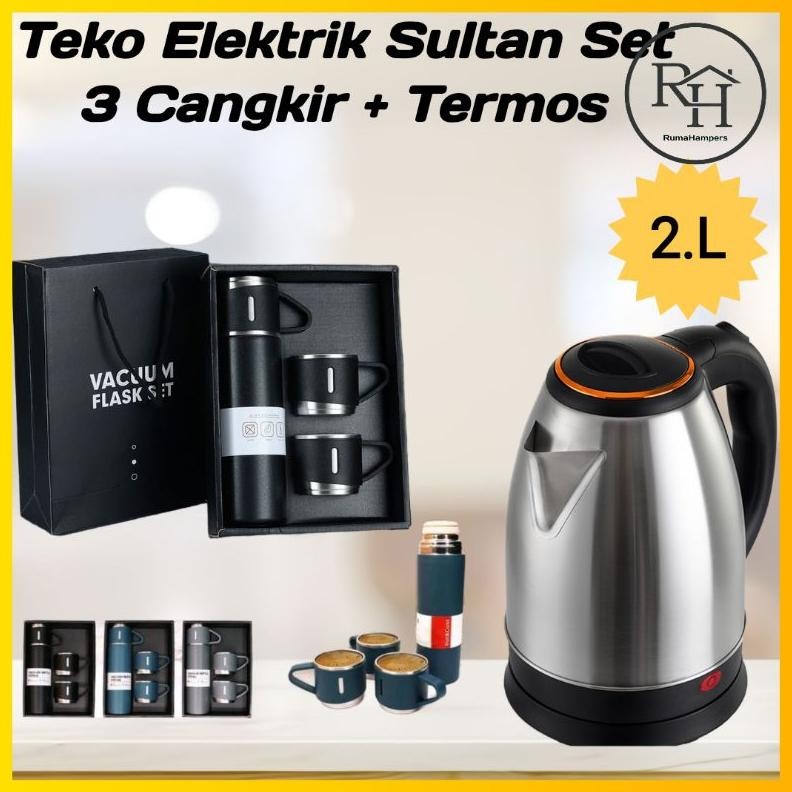 Teko Listrik Kettle Pemanas Air Sultan Set DiM