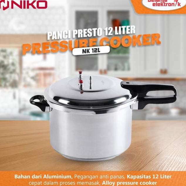 Niko Panci Presto Pressure Cooker 12 Liter Nk 12L