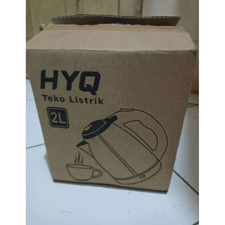 Teko Listrik Pemanas Air HYQ Kapasitas 2,0 Liter Electric Kettle Otomatis Mati DiM