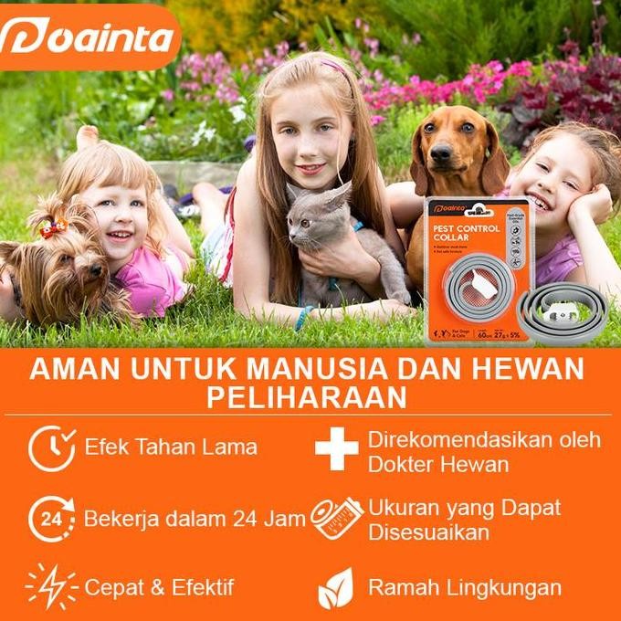 PUAINTA Anti Kutu Kalung Collar Minyak Esensial Anabol Kelegaan Emosional Anti Kutu & Stres untuk Ku