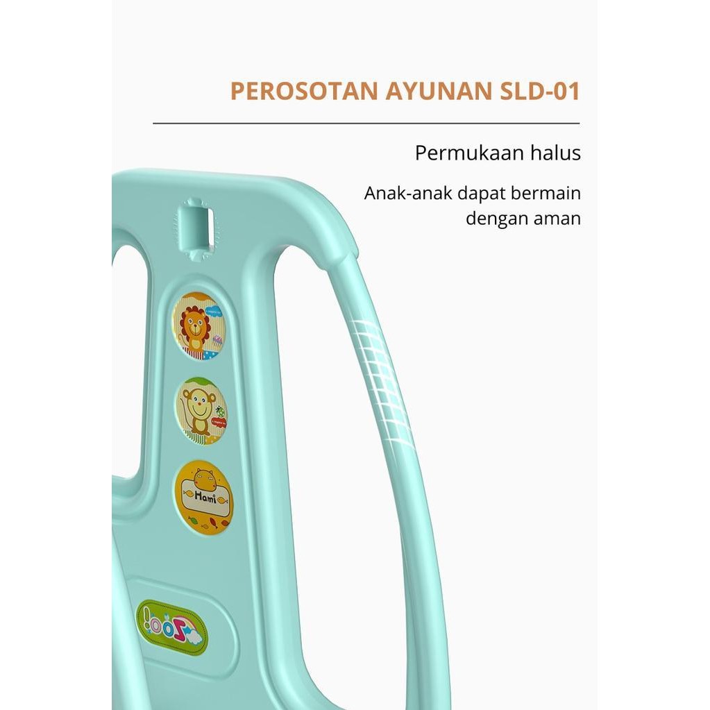 Mainan Perosotan Ayunan Basket Anak 3 In 1 Lengkap Premium Playground Luar Ruang Anak Original Dan T