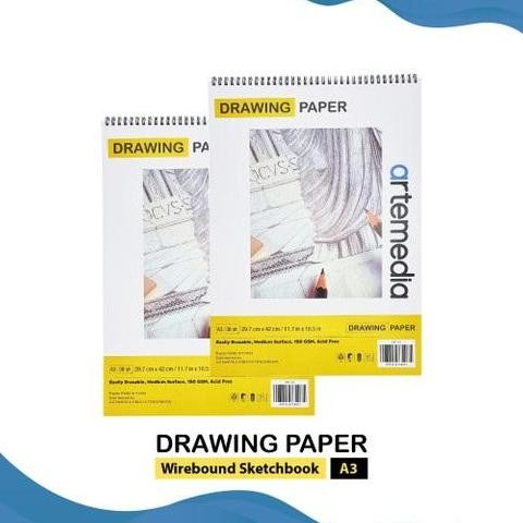 

artemedia spiral sketch book A5/A4 150gsm 30sht