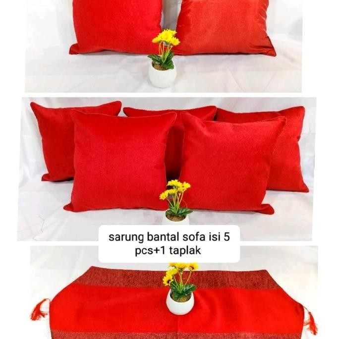 sarung bantal sofa polos/sarung bantal sofa 40x40