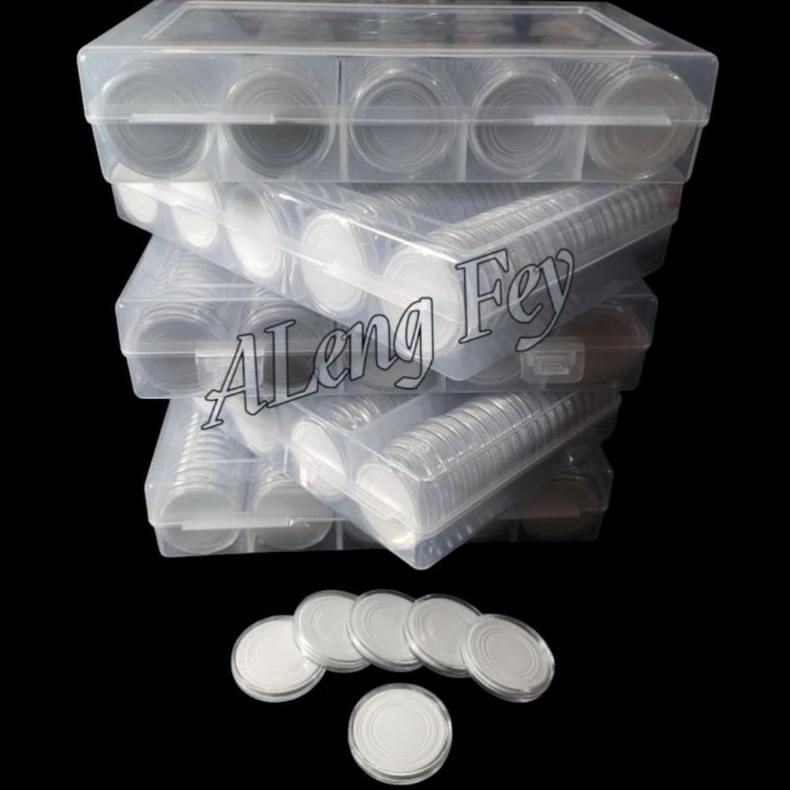 Per Box / 100 Pcs kapsul Koin 30 mm Plus Busa DiM