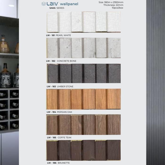 Laiv Katalog Wallpanel Hira Aidca & Saka Series Wpc Wood Panel Kisi Kisi Panel Pvc Wall Panel Kayu O