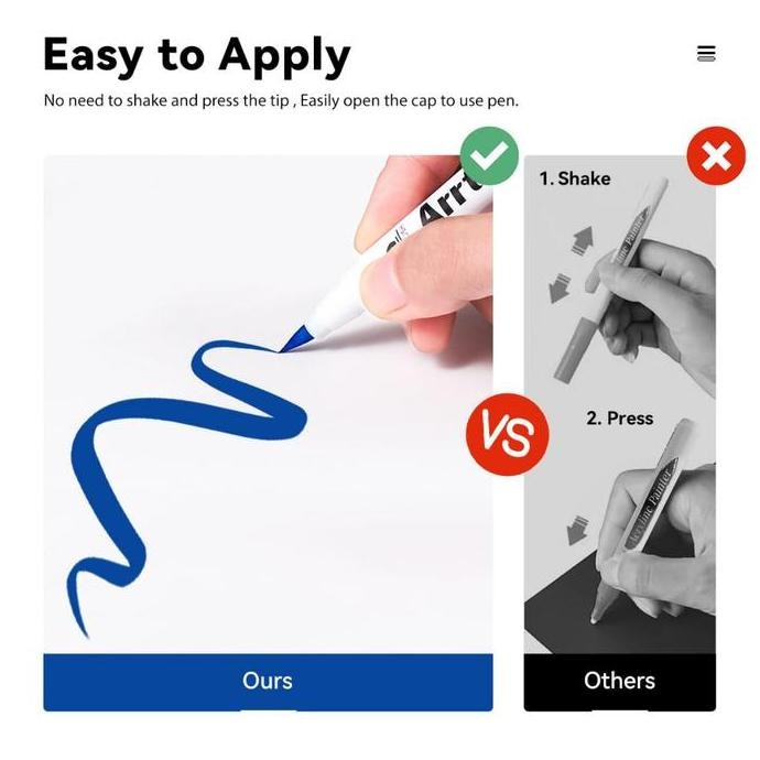 

Arrtx acrylic brush marker AACM-0500 (single color)