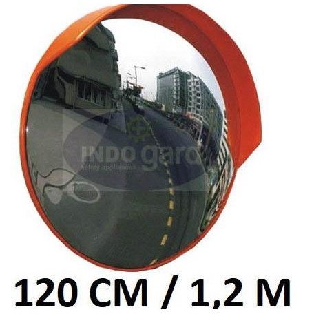 Murah Mirror Outdoor 120 Cm 1,2 M,Traffic Convex Safety,Cermin Cembung Jalan,Bisa Custom Tiang Paket