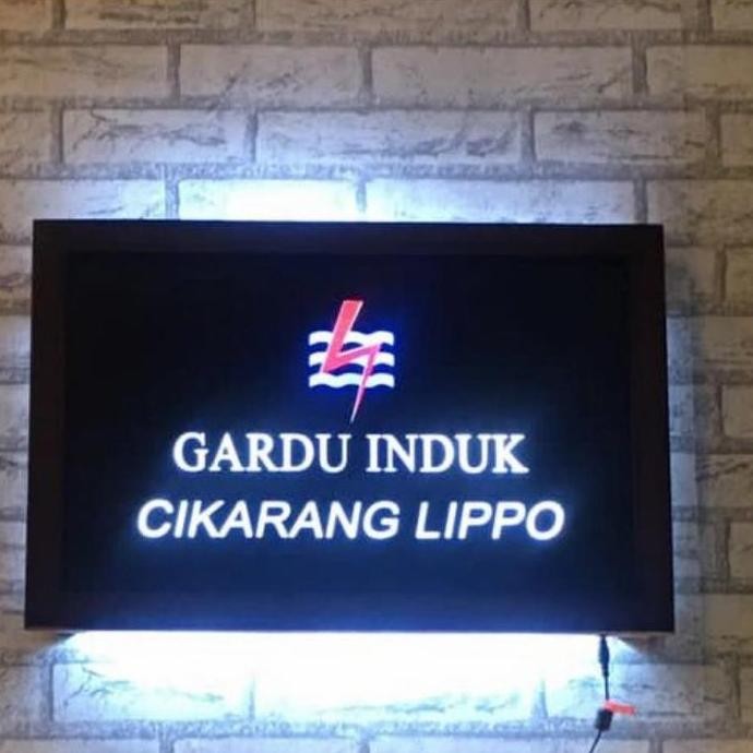 

Papan Nama Kayu Acrylic Backlit New Stok