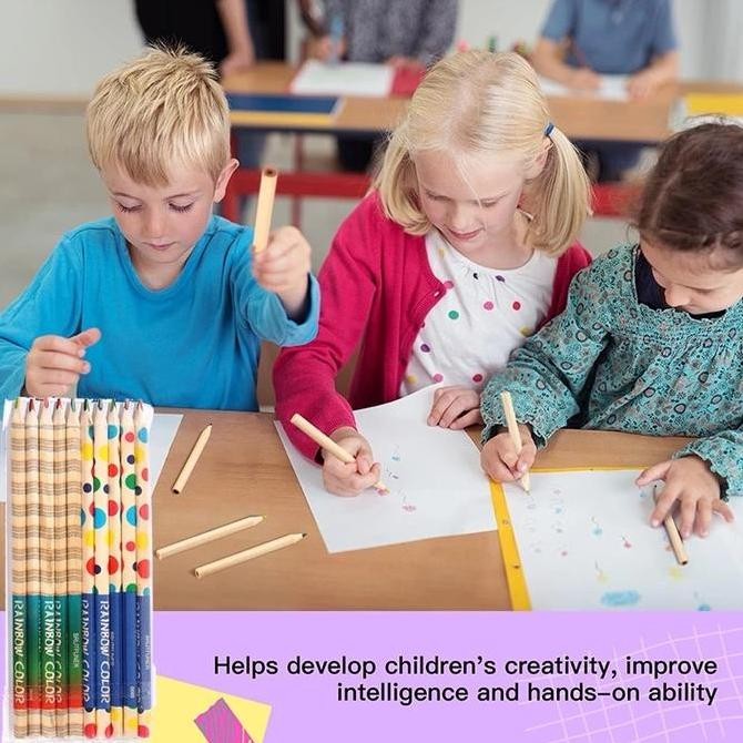 

Rainbow Color Pencil 4 in 1