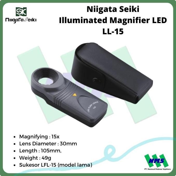 

Kaca Pembesar Niigata Seiki Illuminated Magnifier Led Ll-15 (Lfl-15) New Stok