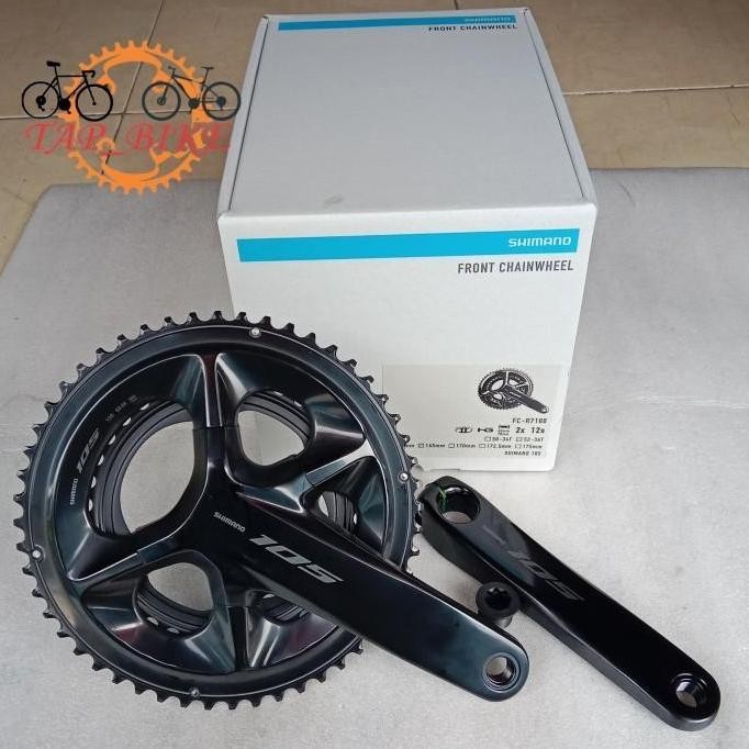 Crank Set SHIMANO 105 R7100 52/36T Arm 165mm - Part Sepeda Road Bike