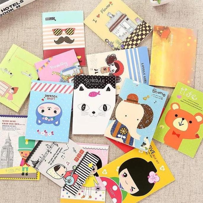 

BUKU TULIS MINI CARTOON NOTE BOOK KARTUN CATATAN LUCU ANAK SEKOLAH IMPOR MURAH