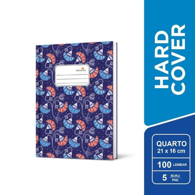 

Buku Tulis Hardcover Tebal PAPERLINE Kuarto isi 100 lembar (PER PCS)