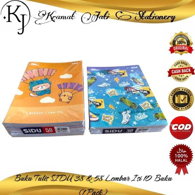 

Buku Tulis SIDU 38 Lembar Isi 10 Buku (1 Pack)