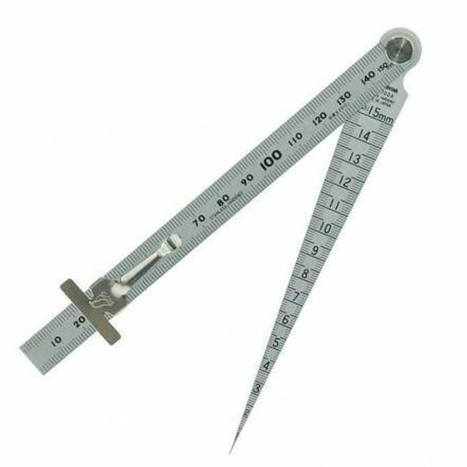 

Taper Gauge 1 - 15 Mm & Penggaris 15 Cm Stainless Steel Shinwa 62612 New Stok