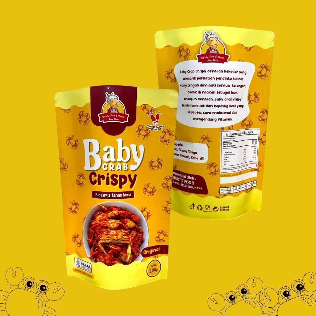 

Lm Agen Baby Crab 100Gr Termurah Rajungan Krispy Halal Kepiting Kriuk Camilan Seafood Crab Krips Renyah Viral Snack Cemilan