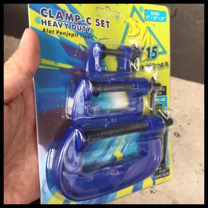 TERMURAH CLAMP C /CATOK MODEL C/ CLAMP C SET 3 PCS 