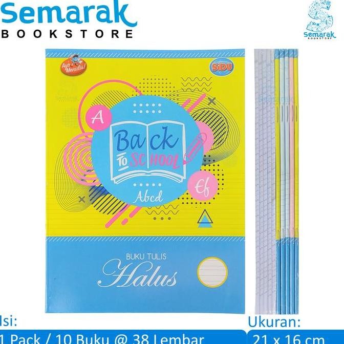 

Sinar Dunia SiDu Buku Tulis Halus 38 Lembar [1 Pack/10 Pcs]