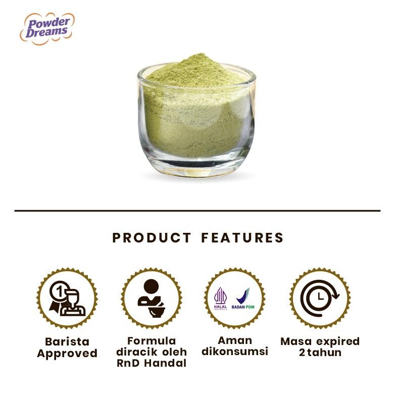 

Sale Powder Dreams - Bubuk Minuman Rasa Matcha Latte 250 Gram Reguler
